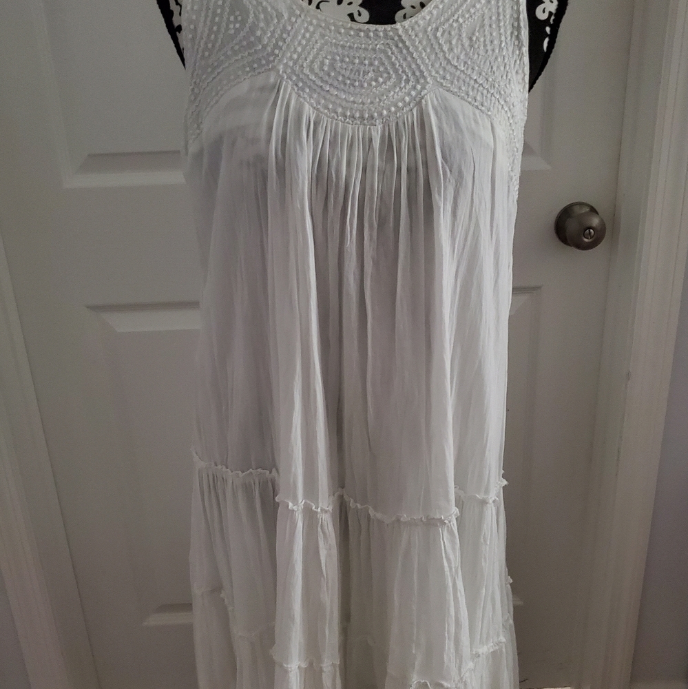 White Bo Ho Summer Dress